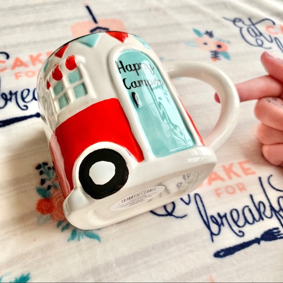 1 LEFT! ☮️ Hippy Happy Camper Ceramic Mug ☮️ - Picture 3 of 8